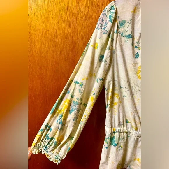 A New Day Floral Print Peplum Blouse size medium - Picture 6 of 10